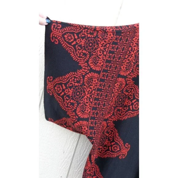 John Mark Rust Black Pullover Poncho W Extra Scarf Platinum 2X 3X NWT $129 - Picture 2 of 13